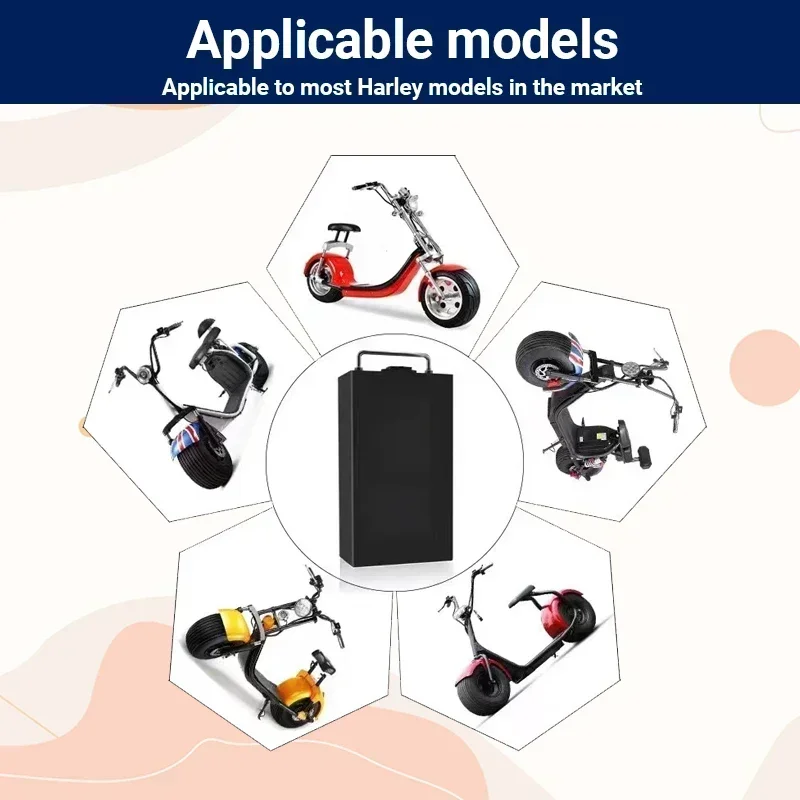 For Harley Battery 60V 20Ah/30 - 60V 50Ah Electric Scooter Battery ulasan dan harga